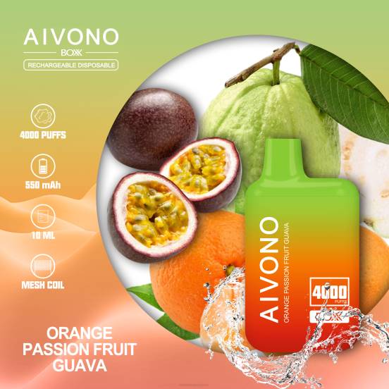 オレンジ色のパッションフルーツ グアバ Aivono AIM BOXX 4000 0822212 | Aivono 日本